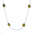 Necklace With 4.65ctw Genuine Diamonds in 18K White Gold Length 17in