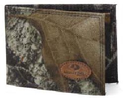 Mossy Oak Nylon Camo Bi-fold Wallet with Money Clip