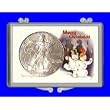 2008 - Cased - Snowmen - Choice .999 1 Troy oz - American Silver Eagle Dollar