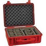 Pelican 1550 Watertight Hard Case with Dividers - Orange