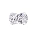 0 Gauge Clear Ultra Glitter Saddle Plug