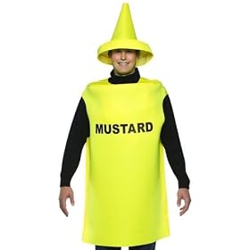 Funny Adult Mustard Bottle Couples Halloween Costume