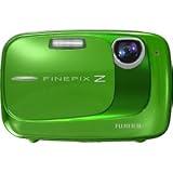 Fujifilm Finepix Z37 10MP Digital Camera bundle with 3x Optical Zoom and 2.7 inch LCD, includes 2GB Fuji Memory Card, Transcend Card Reader and Reversible Neoprene Case (Green)