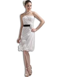 Sheath Fitted Taffeta Homecoming Dress 