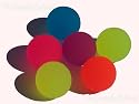 12 - Colorful Rubber" Bouncing ICY Neon Balls - Lots of Fun! Makes Great Replacement Balls for the Cranium Cariboo Game!"