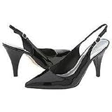 NINE WEST THAYLE SASSY BLACK PATENT SLING-BACK HEELS - NEW - SIZE 8 M