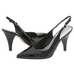 NINE WEST THAYLE SASSY BLACK PATENT SLING-BACK HEELS - NEW - SIZE 8 M