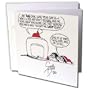 Rich Diesslins Cartoon Days of Christmas TCDC - Sean Boley Cartoon about Santas E-Mail for Christmas - Greeting Cards-12 Greeting Cards with envelopes