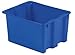 Stack and Nest Bin, 21 In L, Blue