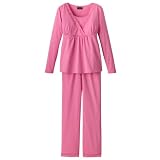 Bedtime Beauty Lace-Trimmed Nursing Pajama Nightgown Set - Gown - Sleepwear at Preztige Collections