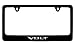 Chevrolet Volt Black Coated Metal License Plate Frame Holder