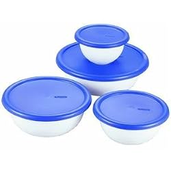 Sterilite Corp. 07479406 8-Piece Covered Bowl Set