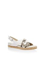 MANAS Sandalias planas 161M4107NLPY (Blanco / Taupe)