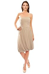 Strapless Bubble Dress Pleated Chiffon/Silk Evening Dress 