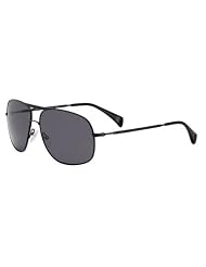 Giorgio Armani Mens 861 Black Frame Grey Lens Metal Sunglasses by Giorgio Armani