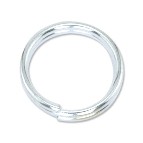 Beadalon Split Ring 5mm Silver, Plated, 25-Piece