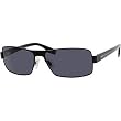 Hugo Boss 0316/S Men's Polarized Rectangular Full Rim Lifestyle Sunglasses - Matte Black/Gray