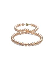 18 8-9mm Peach/Pink Freshwater Necklace<br>~ Presidential Grade ~
