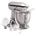 KitchenAid KSM152PSCR Artisan Series 5-Quart Stand Mixer, Chrome