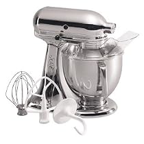 KitchenAid KSM152PSCR Artisan Series 5-Quart Stand Mixer, Chrome