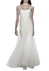 Tulle Mermaid Sweetheart Wedding Dress/Tunic  with a Brush/Sweep Train 