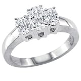 Diamond Anniversary ring with Round brilliant cut, natural diamonds
