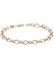 14k Yellow Gold Link Bracelet, 7.5"