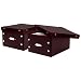 DAZZ Set of 2 Foldable DVD Boxes, Brown