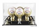 Los Angeles Angels of Anaheim Golden Classic Three Baseball Logo Display Case