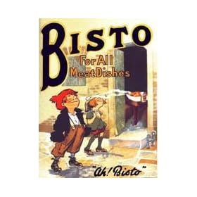 Bisto - For All Meat Dishes - Mini Metal Wall Sign