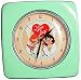 I Love Lucy Stick Figure Metal Wall Clock