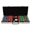 500 Soprano Striped 10g Clay Poker Chips w/Aluminum Case