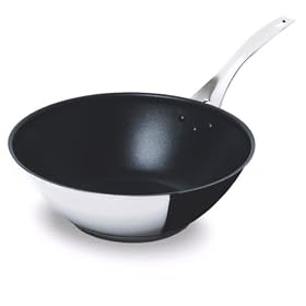 iittala All Steel Wok without lid, Non Stick coated