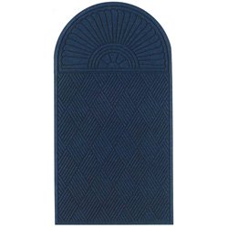 Waterhog Grand Classic Floor Mat - One End: Dark Brown - 4' x 5.9' - Smooth Back