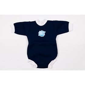 Splash About neoprene Baby Snug mini wetsuit (swim wear), Navy, Large: 3 - 6 months