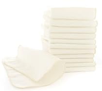 bumGenius Natural Flannel Baby Wipes - Pack of 12