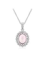 Estate Lavender Pendant Necklace