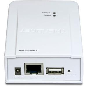 TRENDnet, 1-Port 10/100Mbps MF Print Ser (Catalog Category: Networking / Print & File Servers)