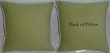 Modern Baby Boy Caffe Green Pillow with Blue Cording