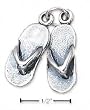 Sterling Silver Pair Of Flip-Flop Sandals Charm