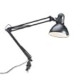 Catalina Lighting W2000BLK Incandescent 34 reach swing arm clamp-on lamp, black