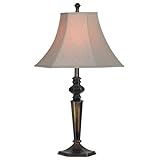 Kenroy Home 31510GBRZ Georgetown 1-Light Table Lamp with 6-Sided Shade, Golden Bronze