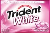 Trident White Cool Bubble Chewing Gum 36 Packs