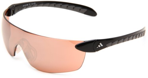 adidas supernova a150-6050 Rectangle Sunglasses,Black Frame/LST Active Silver Lens,One Size