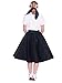 Hip Hop 50's Shop 1950s Adult Poodle Skirt Costume for Women (Black XS/S)