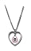Detroit Tigers 3D Baseball Heart Pendant Necklace