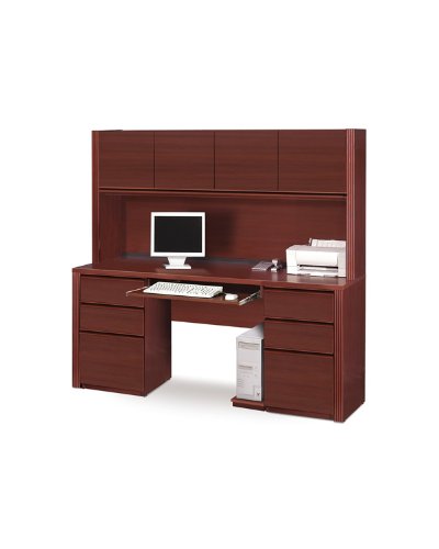 Embassy Collection Bestar Desk with Hutch Included