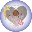 Custom Photo Plate - Tinkerbell Heart Photo Plate - Customize Your Tinkerbell Plate With Your Favorite Photo