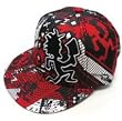 ICP Insane Clown Posse Music Band - Red Hatchetman Logo on Black Fitted Hat