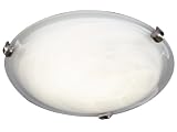  : Kenroy Home 90672BNI Aero 2-Light Flush Mount, Brushed Nickel